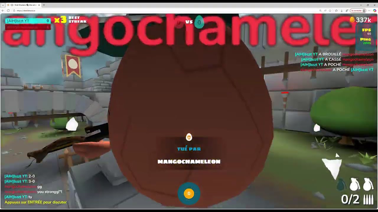 Shell Shockers - 1v1 with mangochameleon
