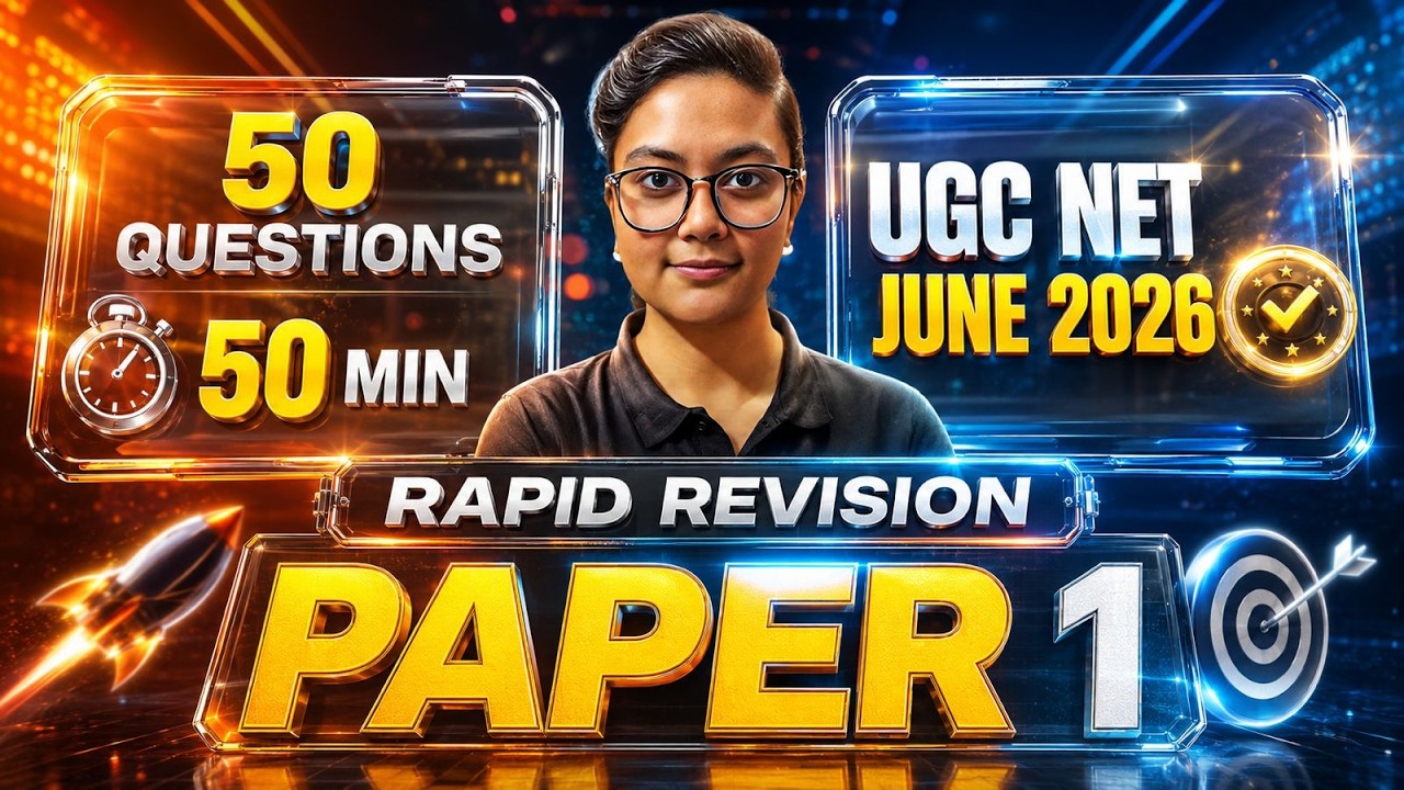 UGC NET June 2026 Paper 1 Top 50 Questions ✅ UGC NET Paper 1 Revision by Aditi Mam
