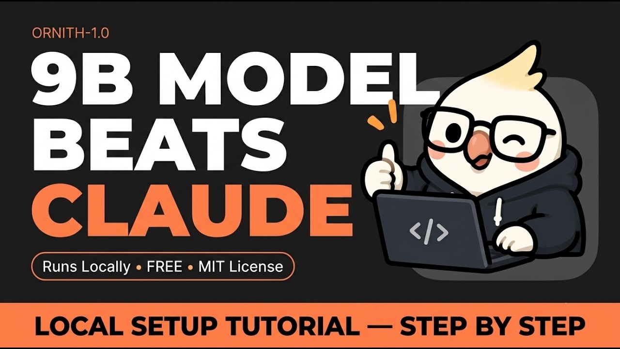 This Self-Improving Model Beats Claude at Coding - Run Locally | Ornith-1.0 Local Setup