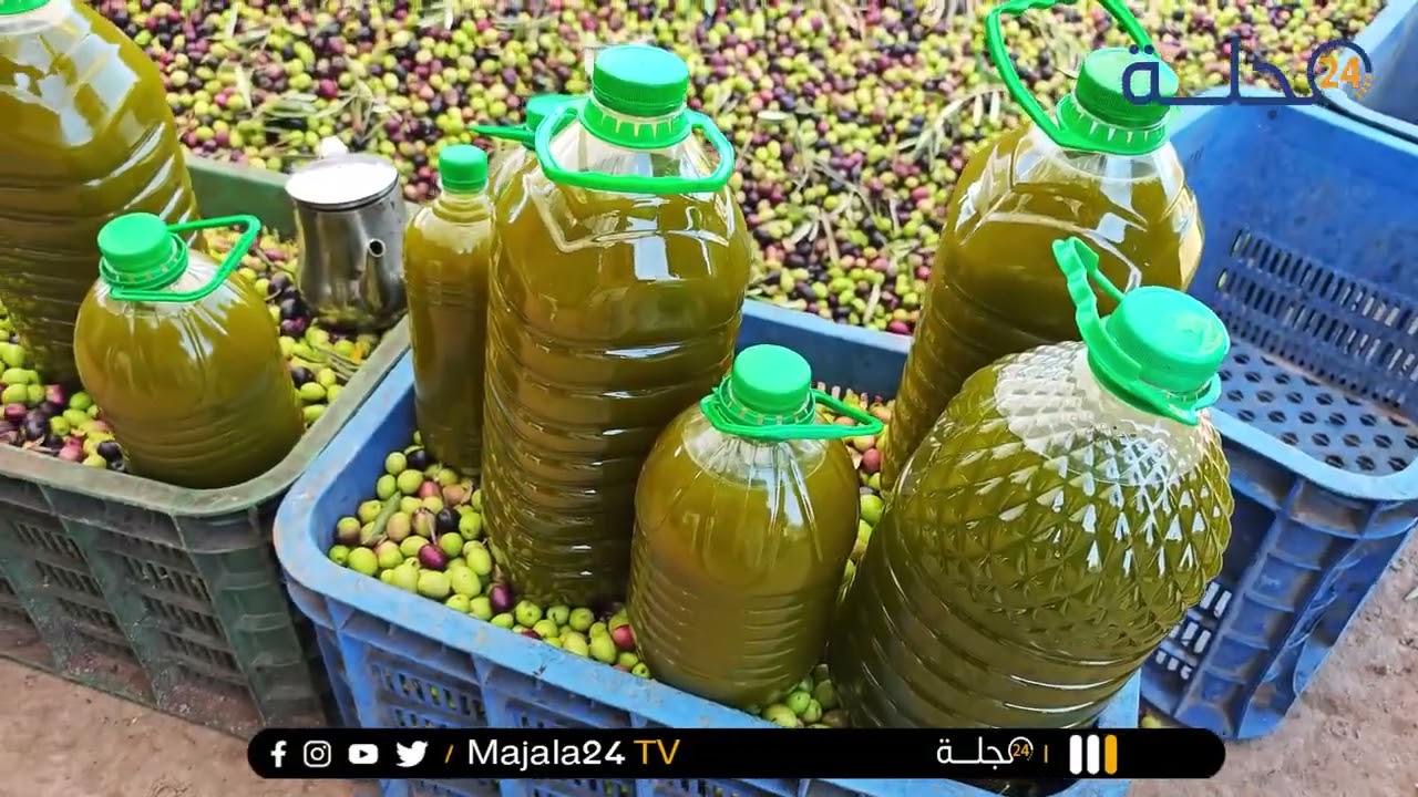 سوق الزيتون زاوية الشيخ  إقليم بني ملال بعد الأمطار الأخيرة. 