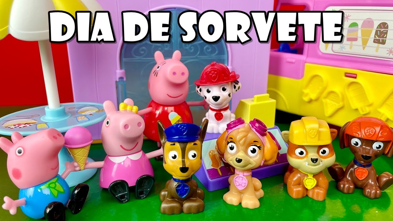 Vamos Fazer Sorvetes Para Patrulha Canina Na Sorveteria Da Peppa Pig?