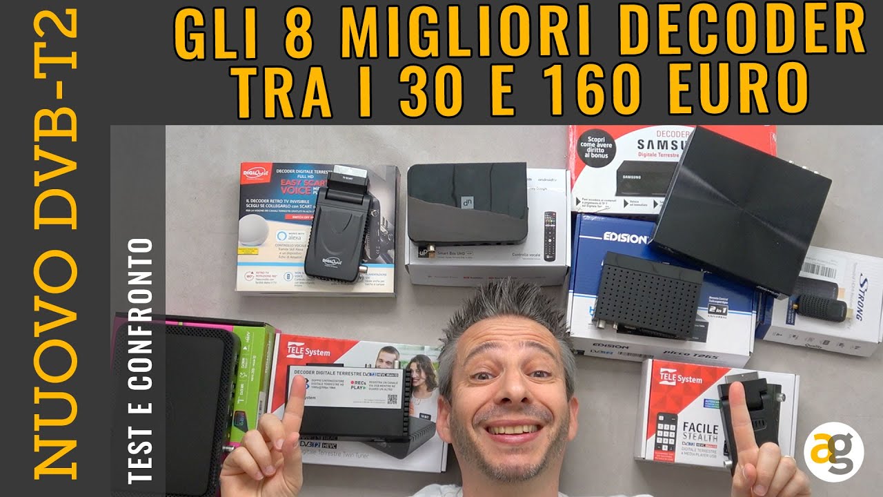 GLI 8 MIGLIORI DECODER per il NUOVO DIGITALE TERRESTRE dvb-t2. Da 30 a 160 euro su eBay!