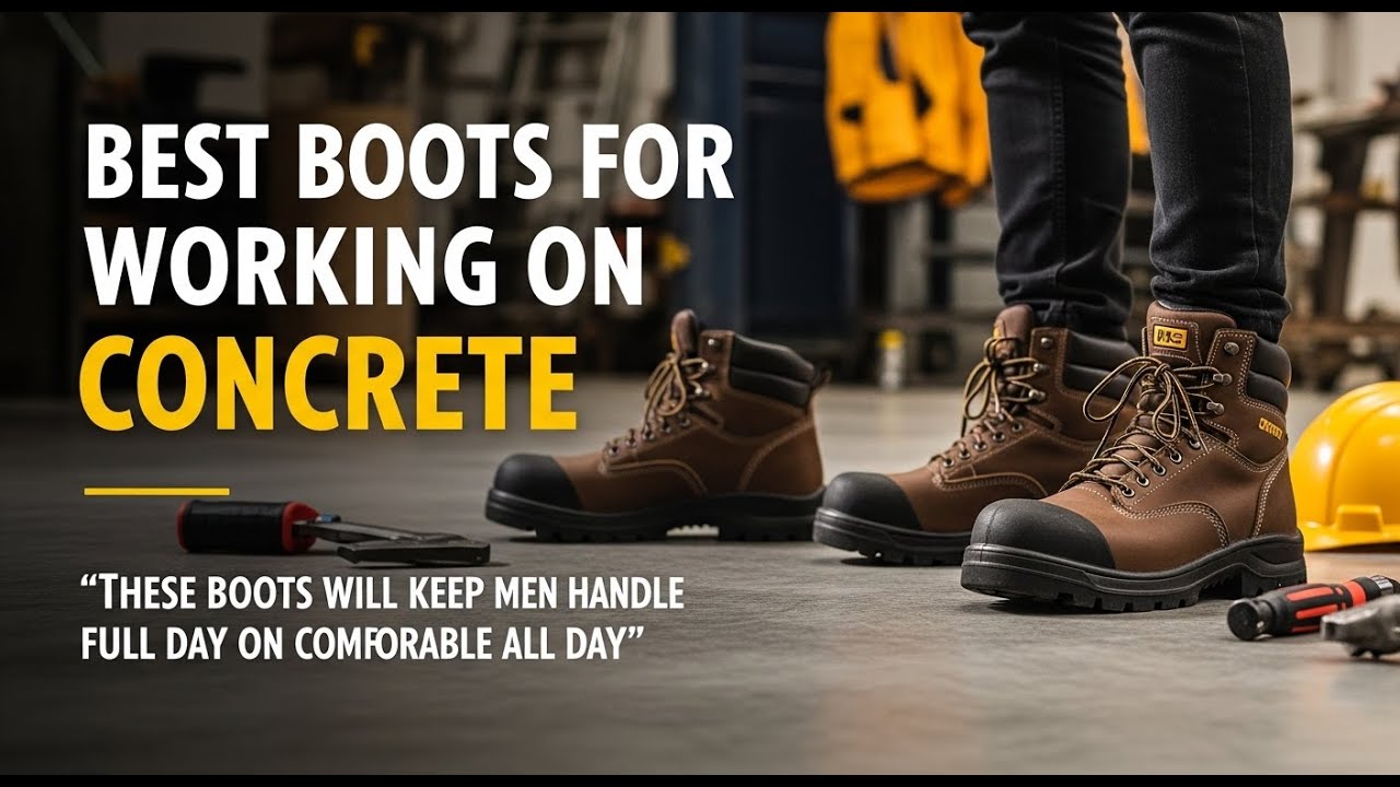 TOP 5 Best Boots For Working On Concrete All Day 2026 | Work Smarter, Not Harder