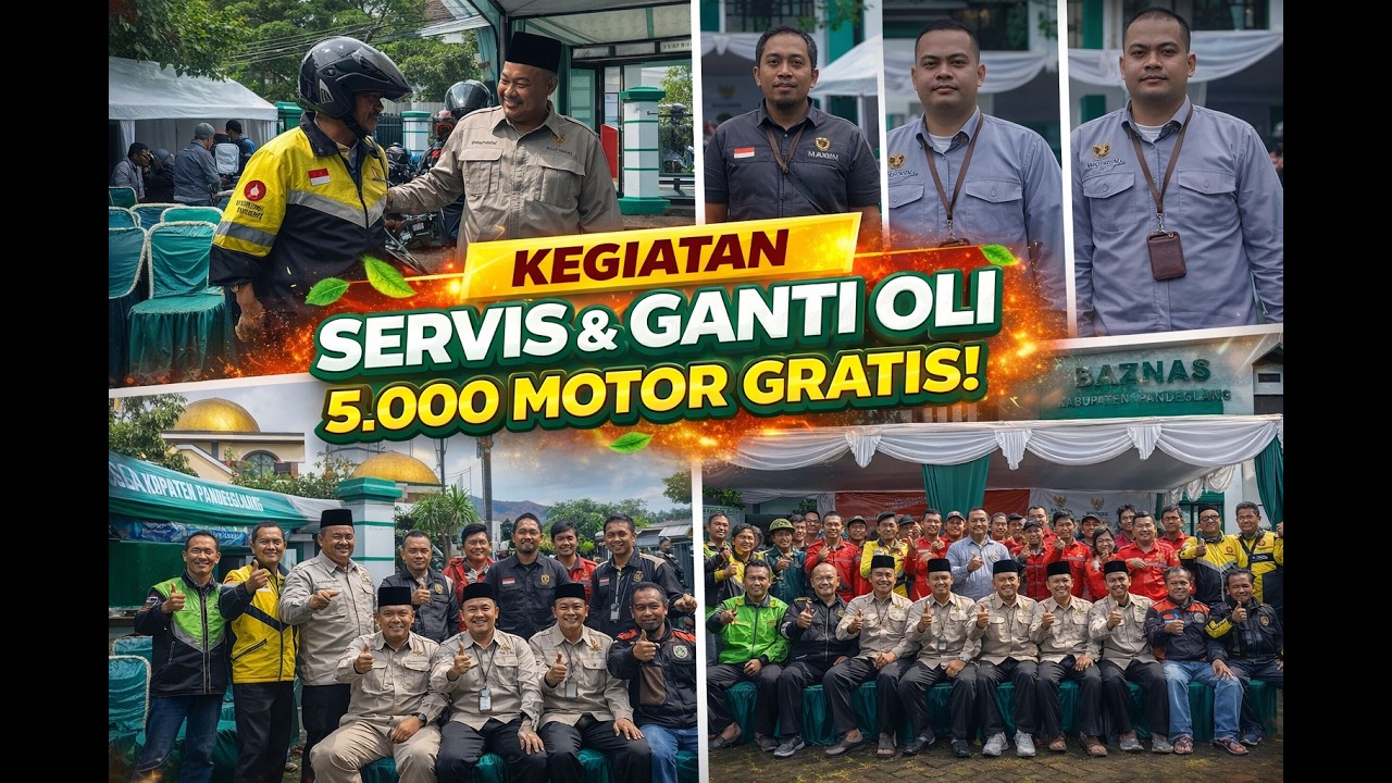 Z AUTO BAZNAS Pandeglang Berbagi! 200 Motor Mustahik Diservis Gratis + Bingkisan