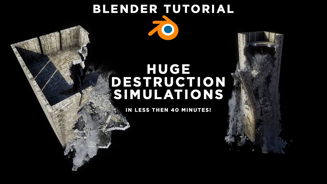 УЧЕБНОЕ ПОСОБИЕ ПО BLENDER: ГРАНДИОЗНОЕ ОБРУШЕНИЕ БАШНИ с помощью rbdlab!