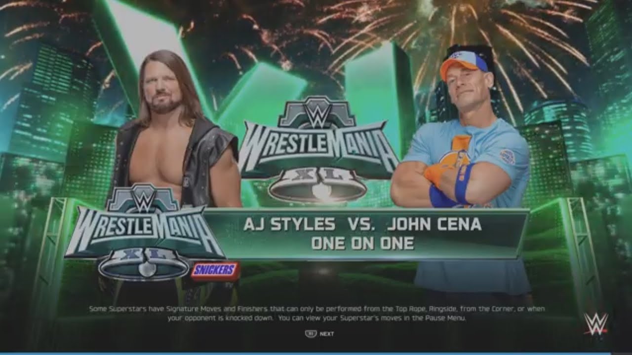 AJ Styles vs John Cena - Retirement Match!