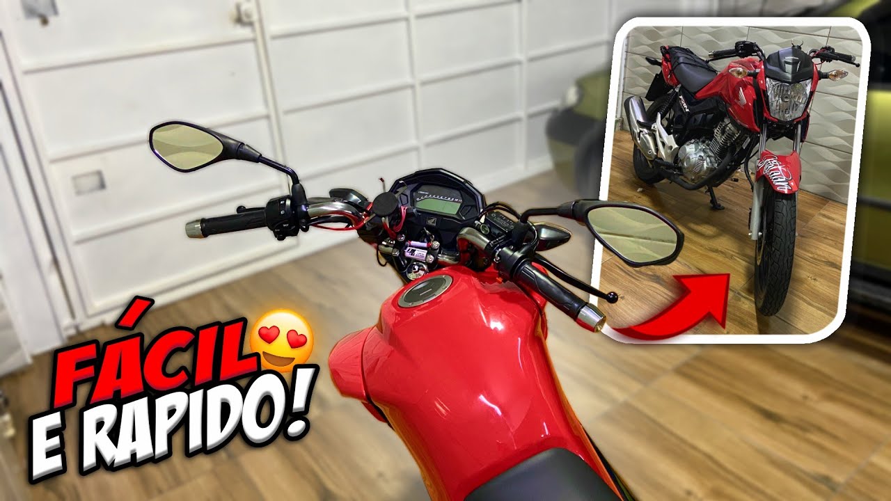 COMO COLOCAR GUIDON DE CG CARGO NA FAN 160! 😍