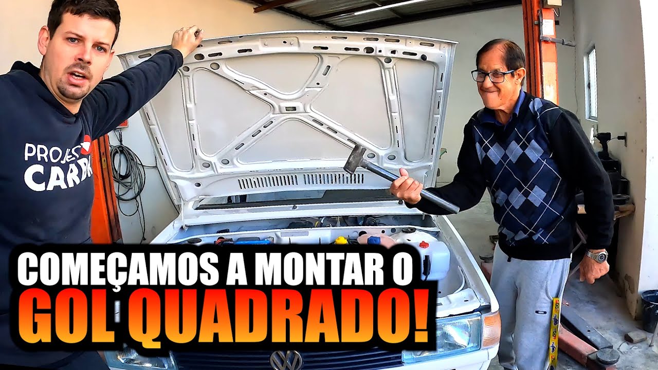 COMEÇAMOS A MONTAR O GOL QUADRADO! PEÇAS VIERAM ERRADO!!!