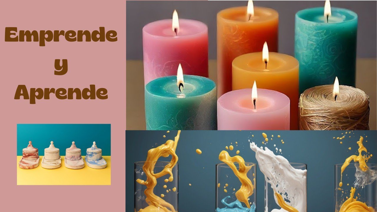 EMPRENDE Y APRENDE está en vivo Por fin mis  moldes nuevos. Velas de moldes