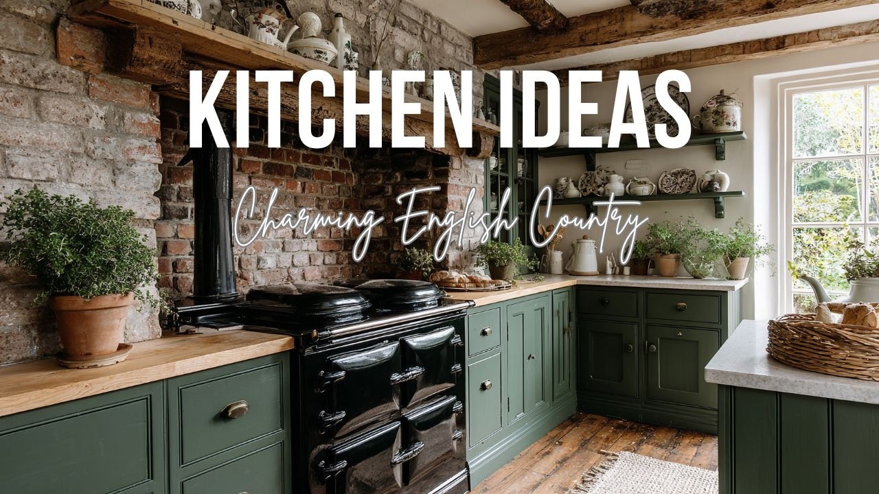 Charming English Country Kitchen Ideas with Timeless Warm and Cozy Character