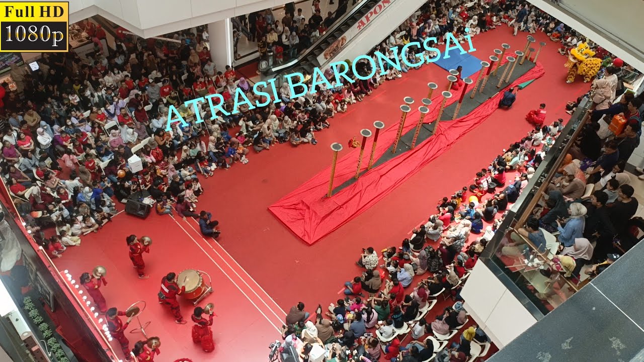 SHOW UP ATRASI BARONGSAI LIVING WORLD ALAM SUTERA | LION DANCE | HARI RAYA IMLEK