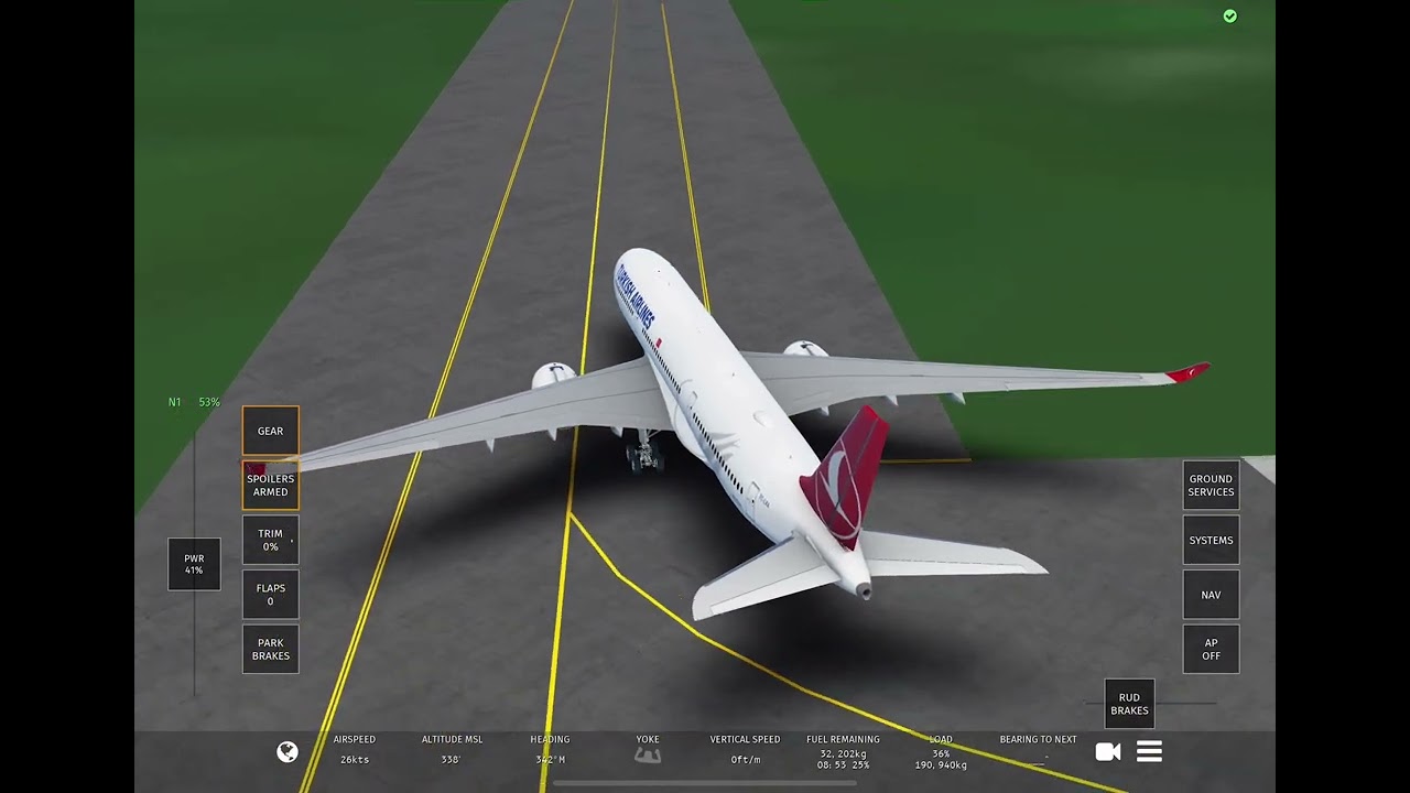 A350 takeoff in İstanbul airport(Infinite Flight simulator)