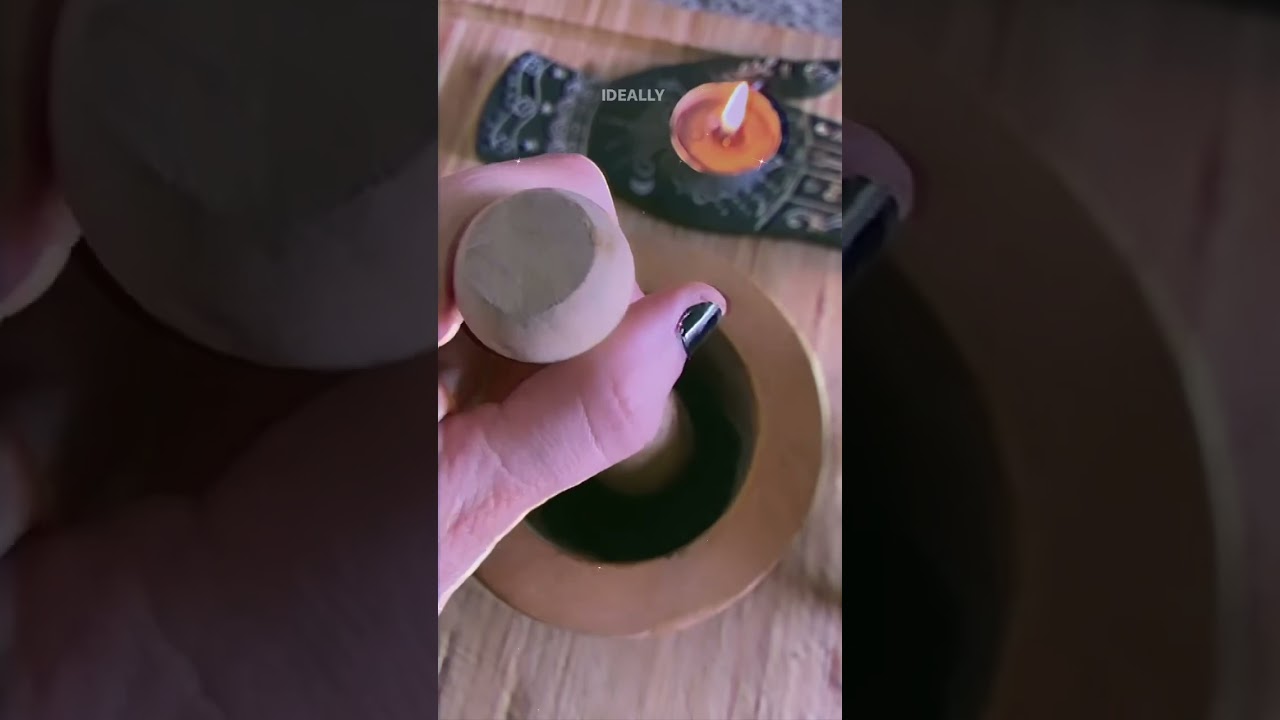 How to make black salt #witch #babywitch #witchcraft #witchtips #witchy #newwitch #candles