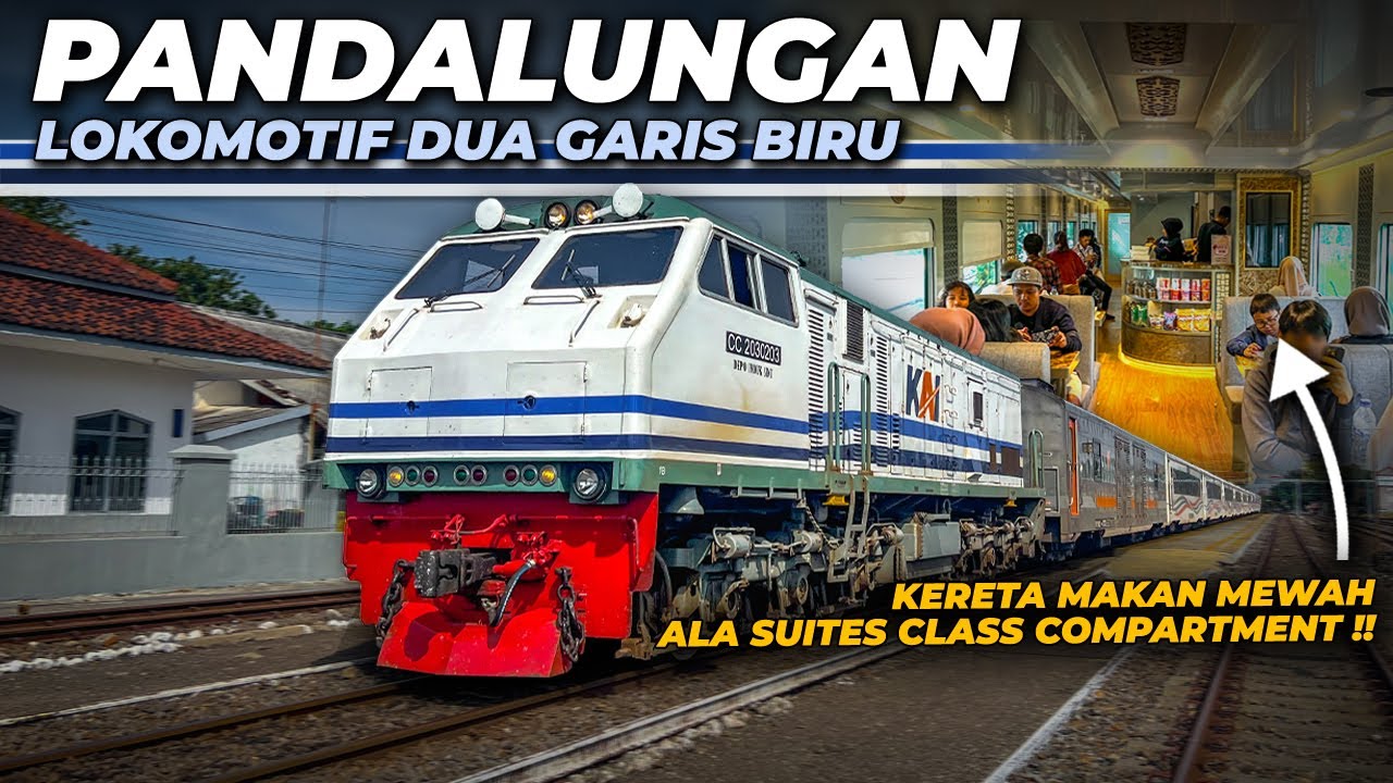 KERETA MAKAN MEWAH ALA SUITES CLASS COMPARTMENT!! DAN DITARIK LOKOMOTIF LANGKA | Trip KA Pandalungan