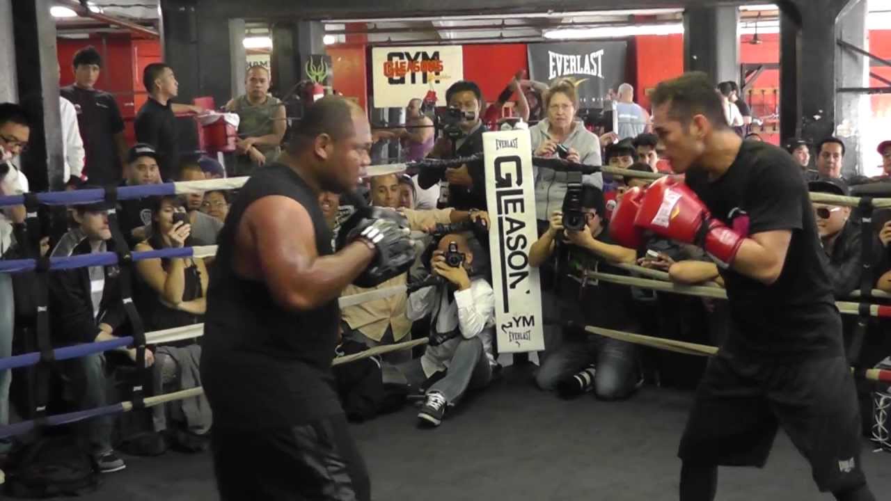 Nonito Donaire Hitting Pads with Morris East