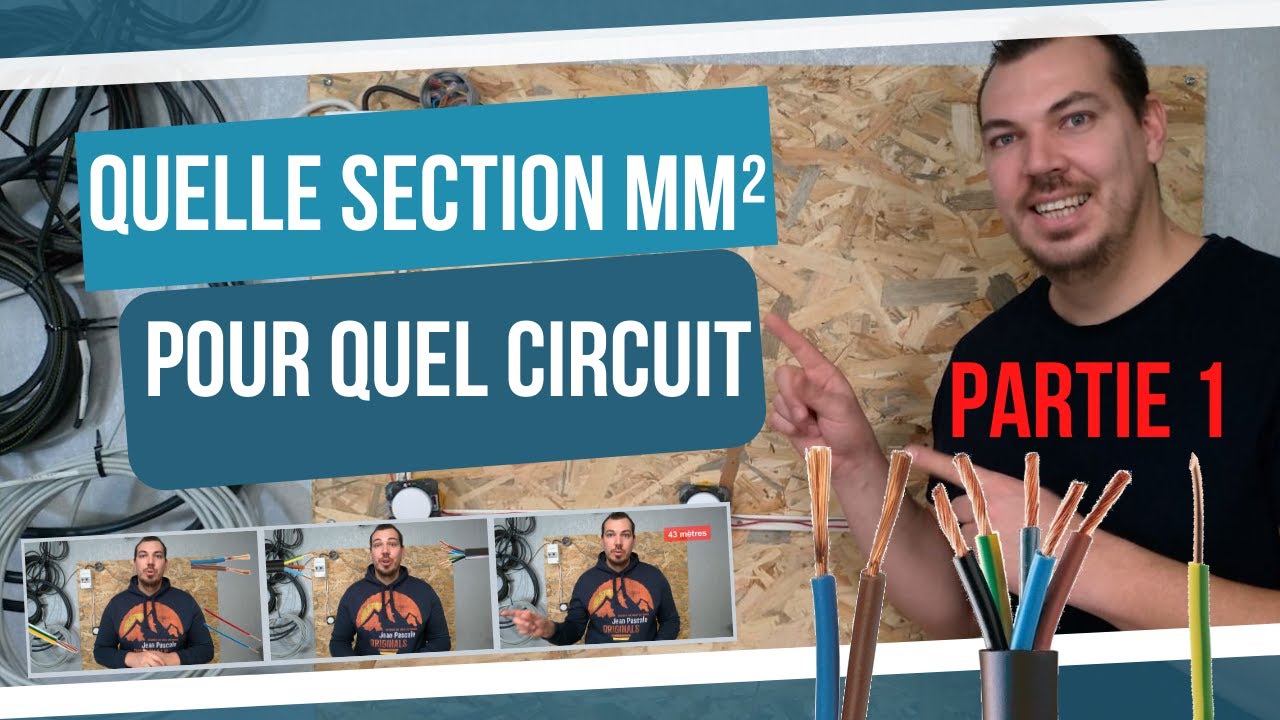 Diametre cable electrique (section en mm²) Partie 1
