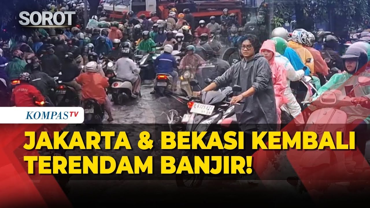Macet! Penampakan Banjir Rendam Daan Mogot Jakbar, Jatinegara, hingga Bekasi