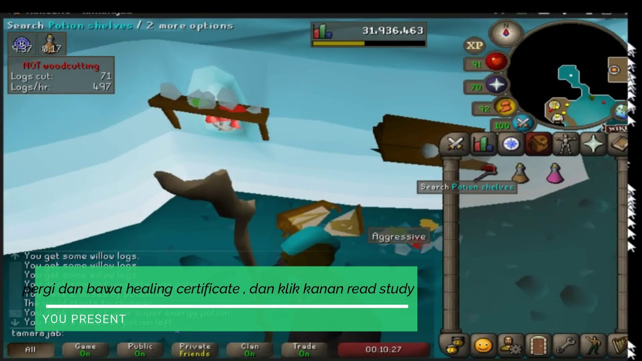 fairy ring II ( unlock fairy ring ) osrs indo