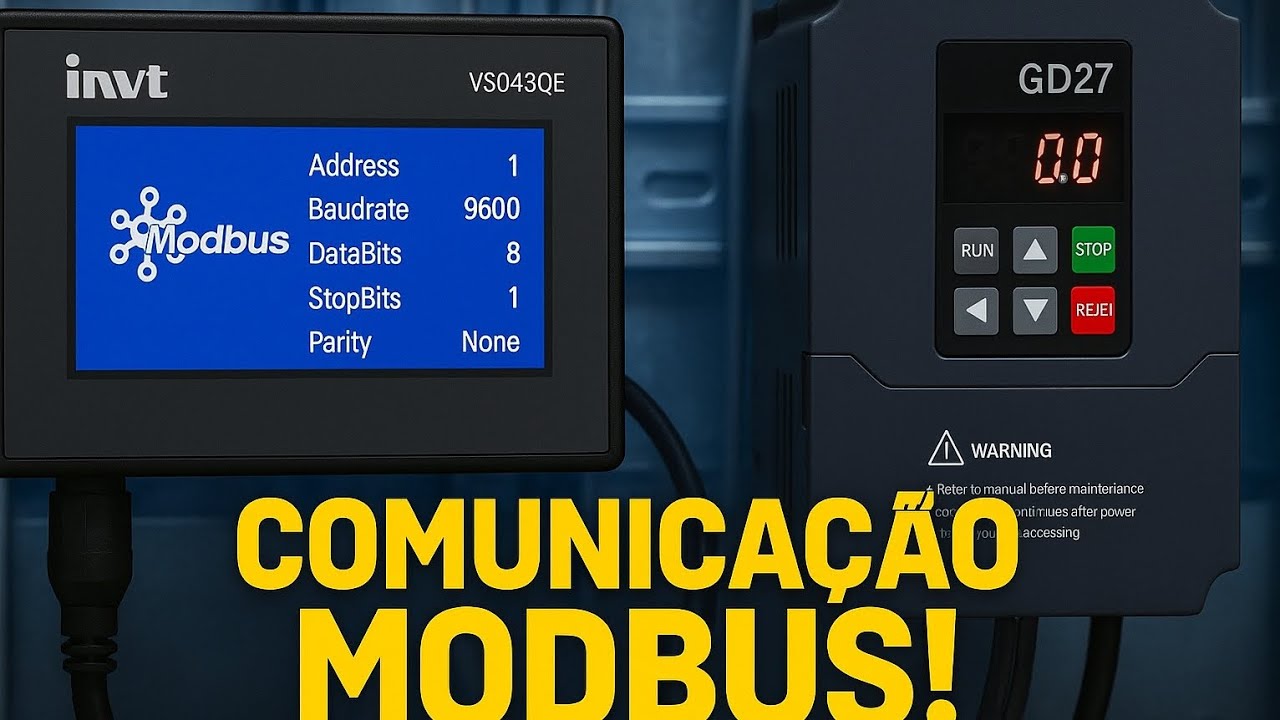 Comunicando IHM INVT/SAMKOON com Inversor GD27 INVT via Modbus!