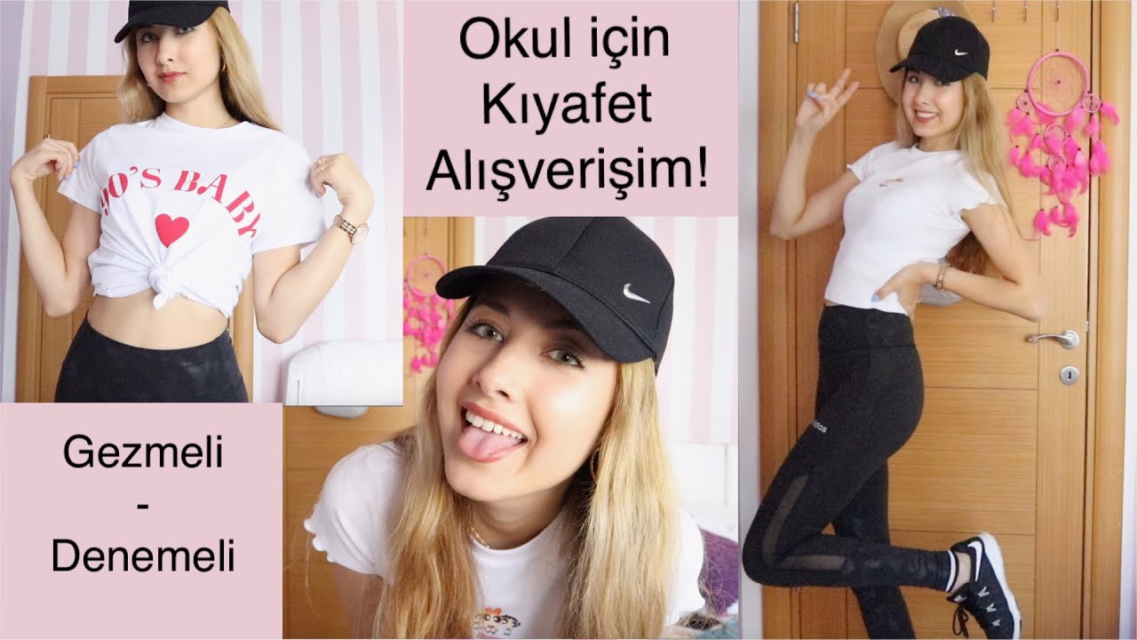 OKULA DÖNÜŞ KIYAFET ALIŞVERİŞİM! (back to school clothing haul 2019) -Elif AY