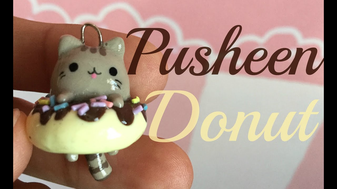 Pusheen Donut | Polymer Clay ɞ