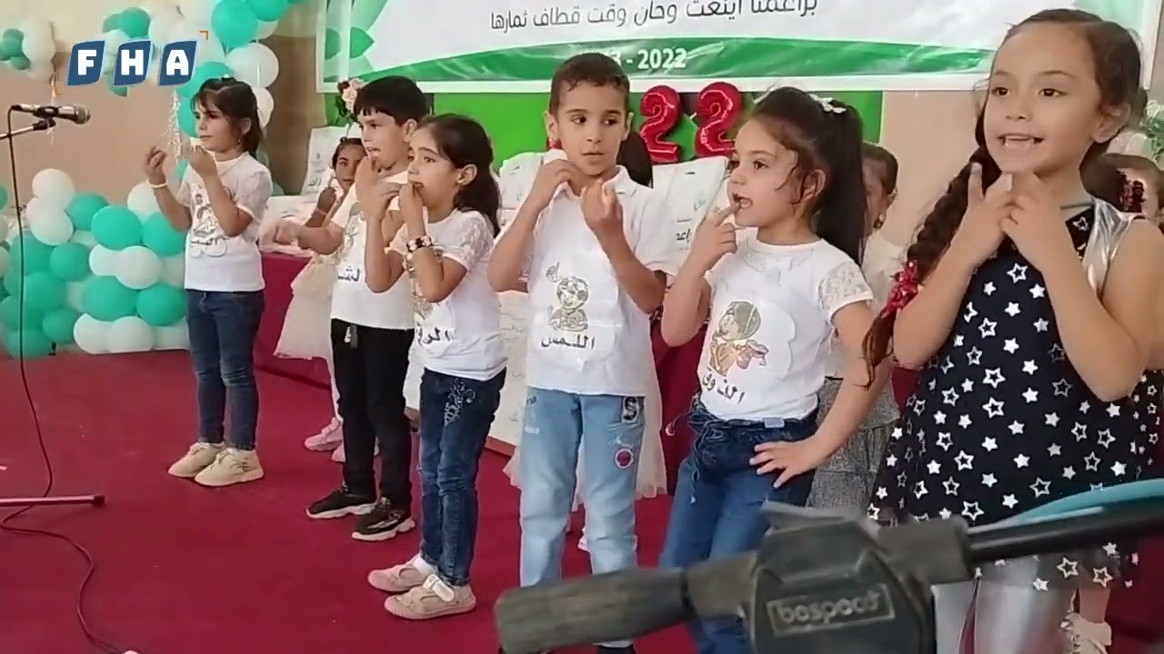 حفل تخريج الدفعة الثانية من سلسلة روضات براعم الجنة في مدينة عفرين