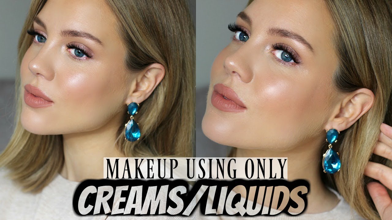CREAM & LIQUID ONLY MAKEUP TUTORIAL | Elanna Pecherle