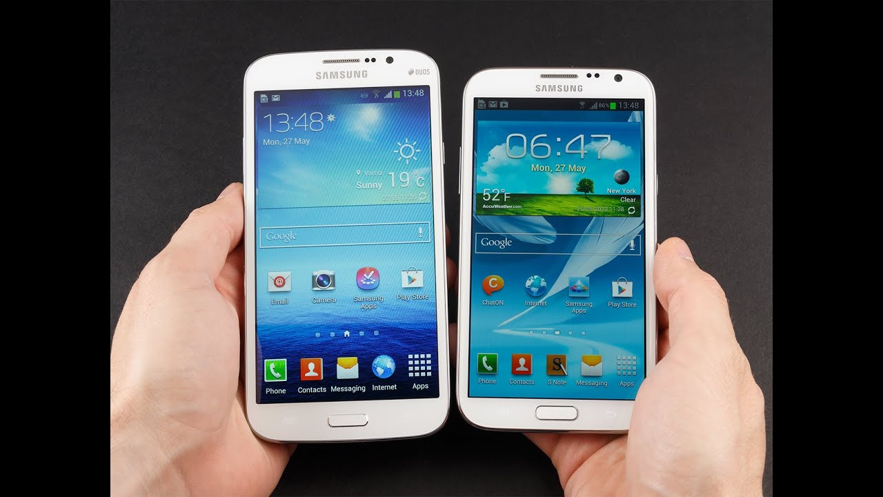 Samsung Galaxy Mega 5.8 vs Samsung Galaxy Note II