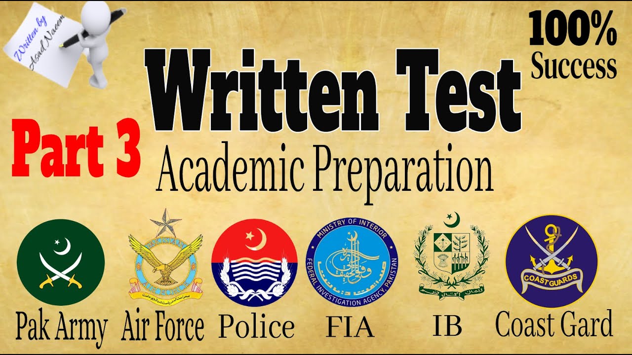 Academic Written Test Repeated MCQs for Test of FIA, IB, Police, PMA Long Course, Pak Army | MCQs P3