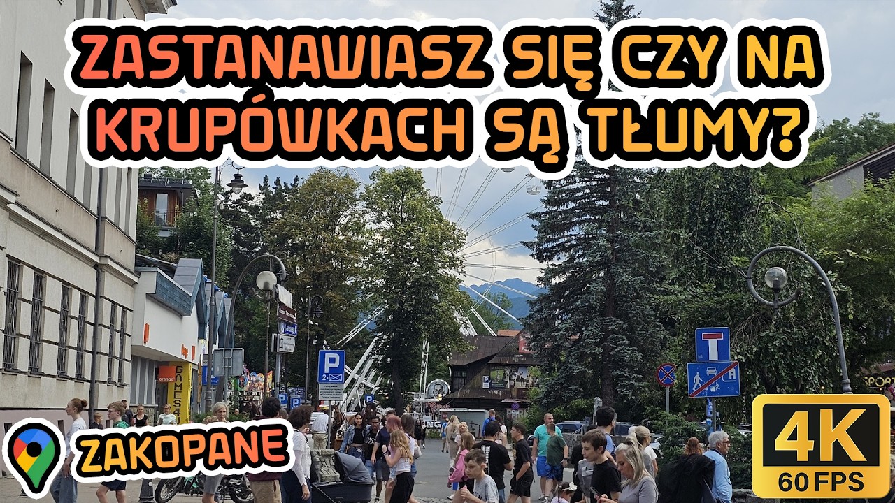🔴Zakopane, piękne Krupówki w lipcu, idziemy na spacer 2025.07.15 ASMR
