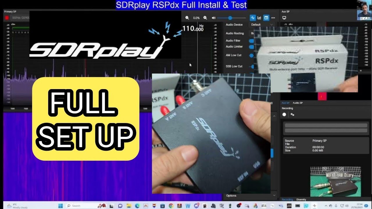 Полная настройка и быстрый тест SDRplay RPSdx