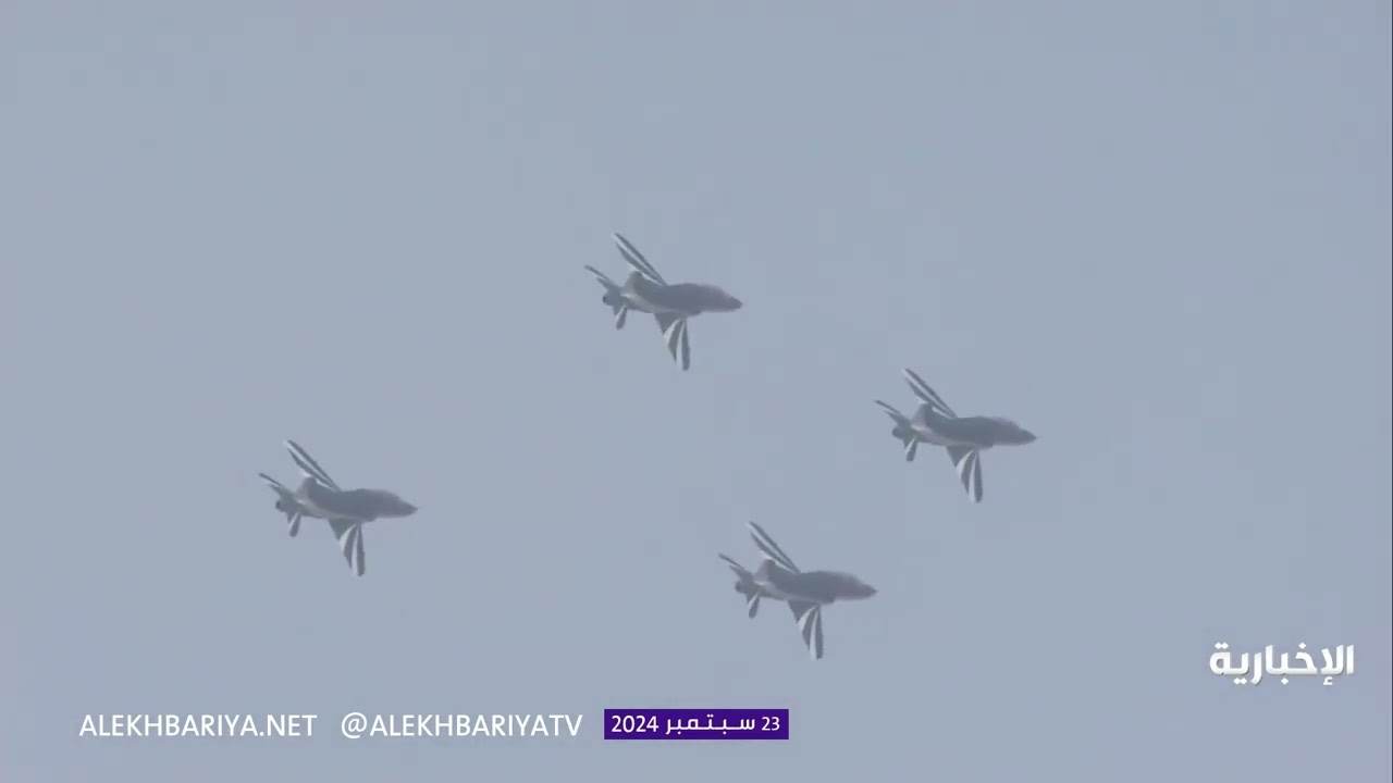 العروض الجوية في سماء الرياض احتفاء بـ اليوم الوطني الـ 94
