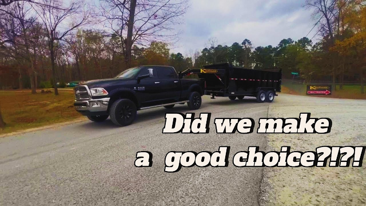 bought a new dump trailer.....