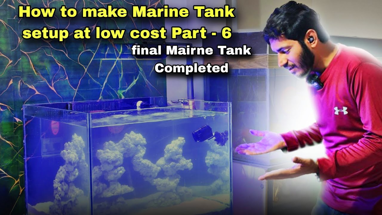 How to make Marine Tank setup at low cost Part - 7 , How to mix salt for marine tank