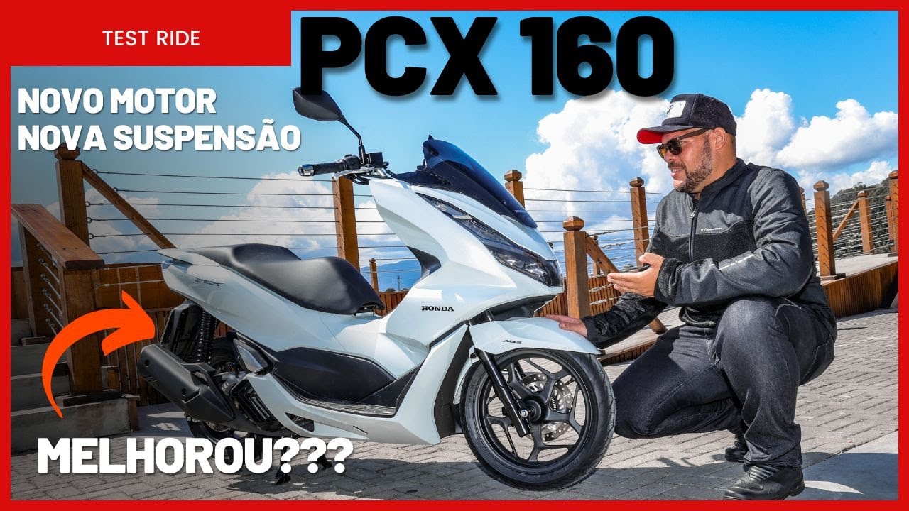 NOVA PCX 160 2023 - TEST RIDE | Melhorou a suspensão e o motor?