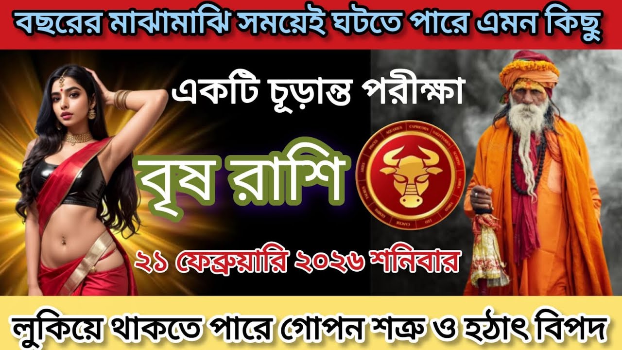 বৃষ রাশি ♒২০২৬ বছরের মাঝামাঝি সময়েই ঘটতে পারে এমন কিছু বদলে দেবে আপনার ভবিষ্যৎ| Taurus Today