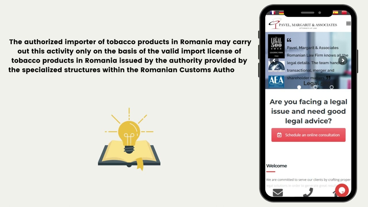 How to import tobacco products from a country outside EU to Romania?