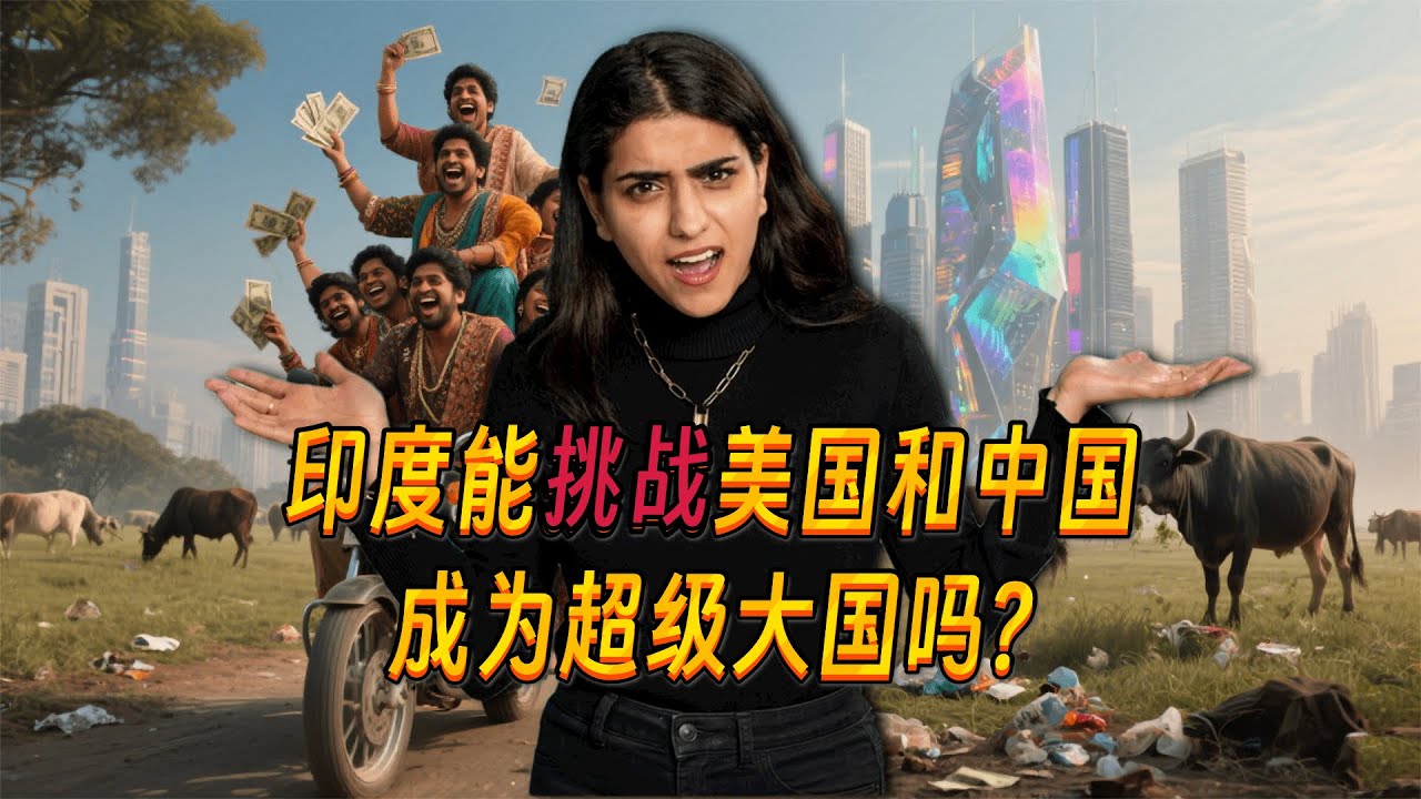 印度能挑战中国和美国，成为超级大国吗？外国专家的回答让印度女主持人直接破防！印度网友直呼：印度已经是超级大国！Can India Challenge the US and China?