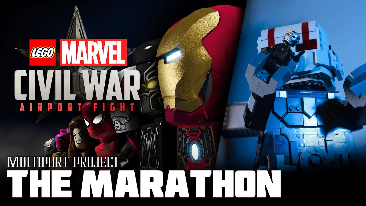 LEGO Marvel Civil War: Битва в аэропорту MOC [МАРАФОН]