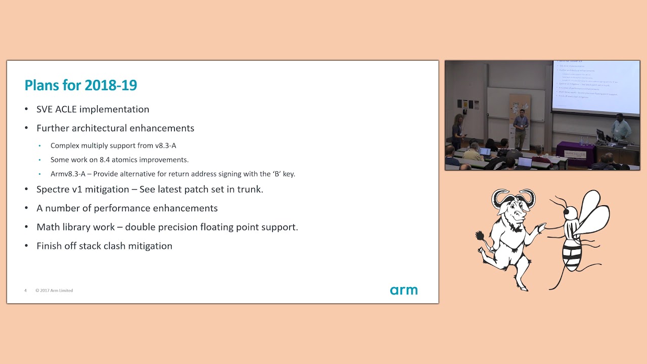 Arm/AArch64 BoF - GNU Tools Cauldron 2018