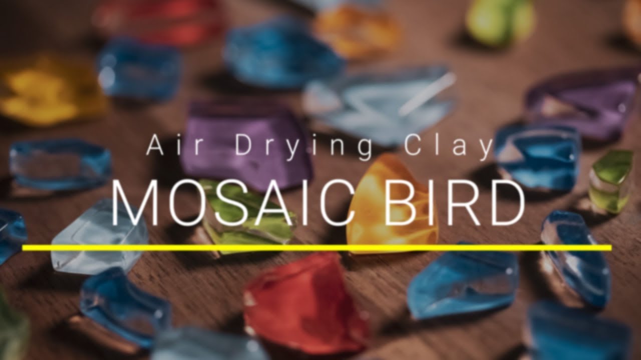 How to Create a Mosaic Bird using Air Drying Clay as a Base | Art Lesson for Primary students