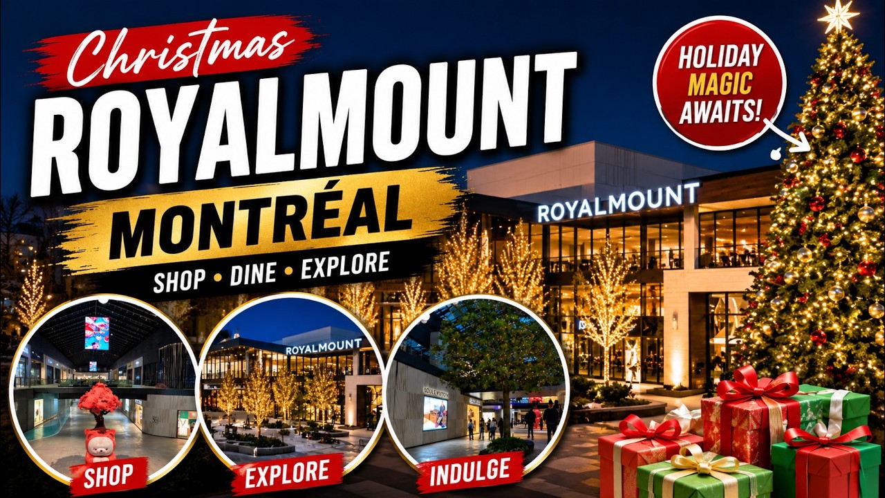 Royalmount Montreal in December 🎄 | Holiday Walk & Christmas Vibes