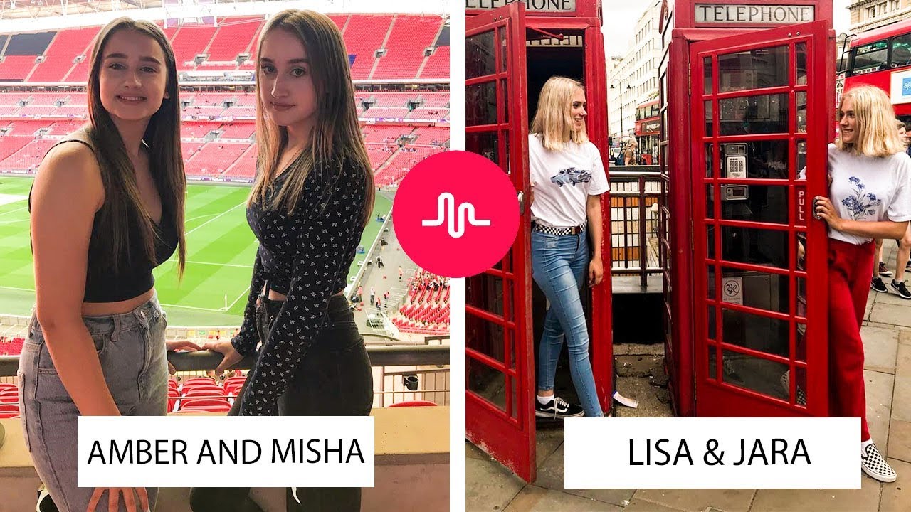NEW Amber and Misha Vs Lisa and Jara - July 2018 (Twin Sisters ​Battle) Musically Compilation