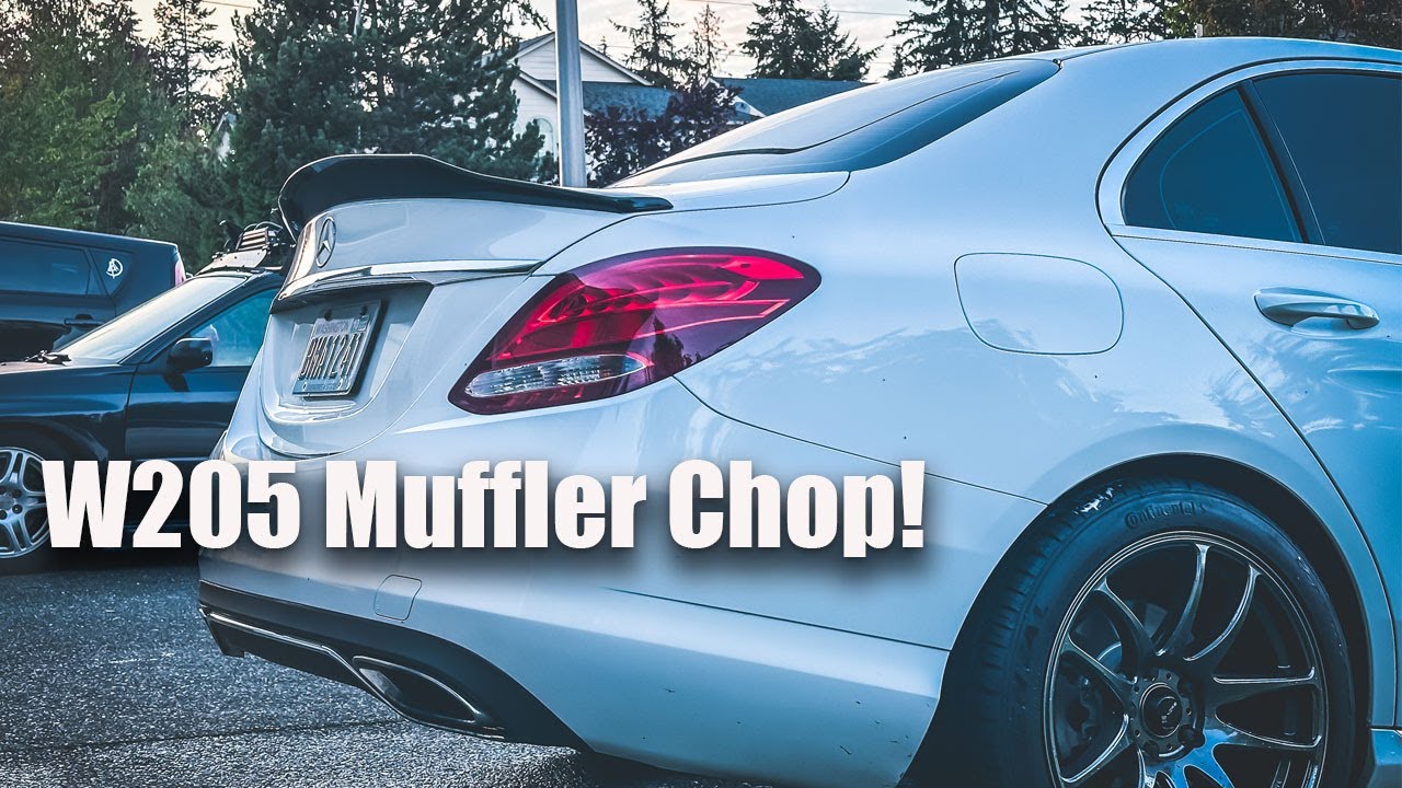 Mercedes C300 W205 Muffler Hack | Exhaust Muffler Delete!