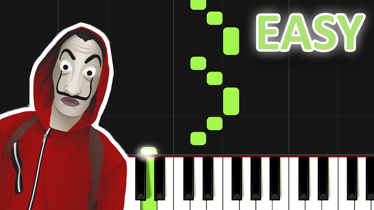 Bella Ciao - Money Heist (EASY Piano Tutorial) [Synthesia]