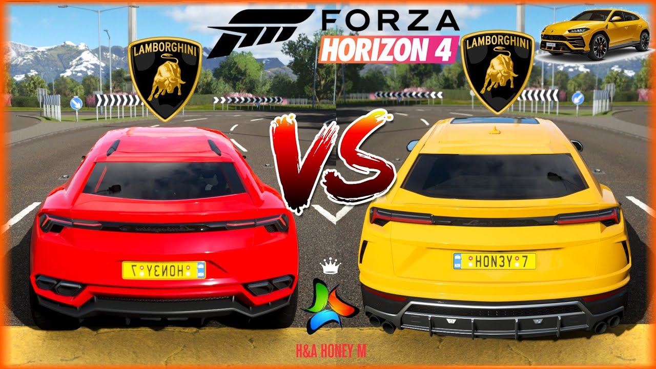 SUV Battle! Lamborghini Urus vs Lamborghini Urus Concept Forza Horizon 4 Top Speed and Acceleration