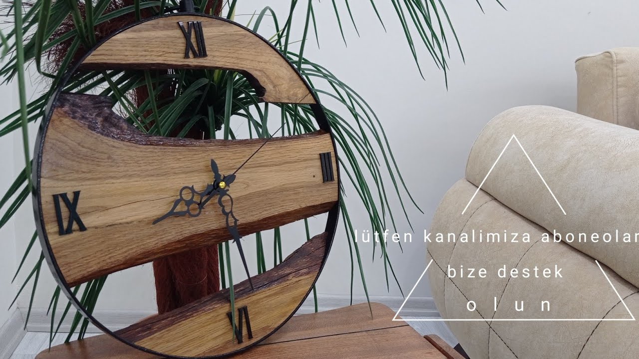 kendin yap ahşap duvar saati...Diy wooden wall clock...#asmr #wood #woodworking #oclock #ahsap #agac