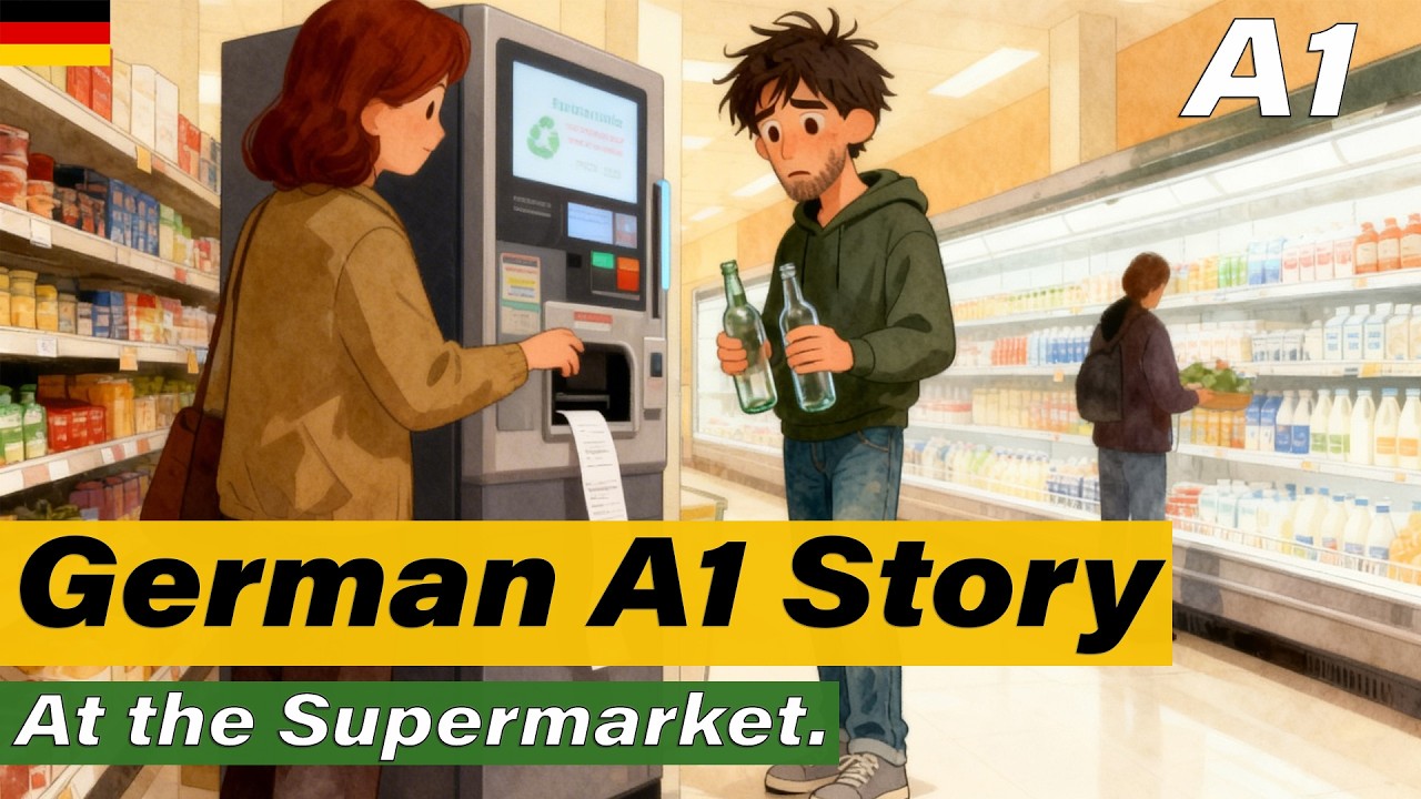 Learn German A1 | Easy German Story | At the Supermarket |