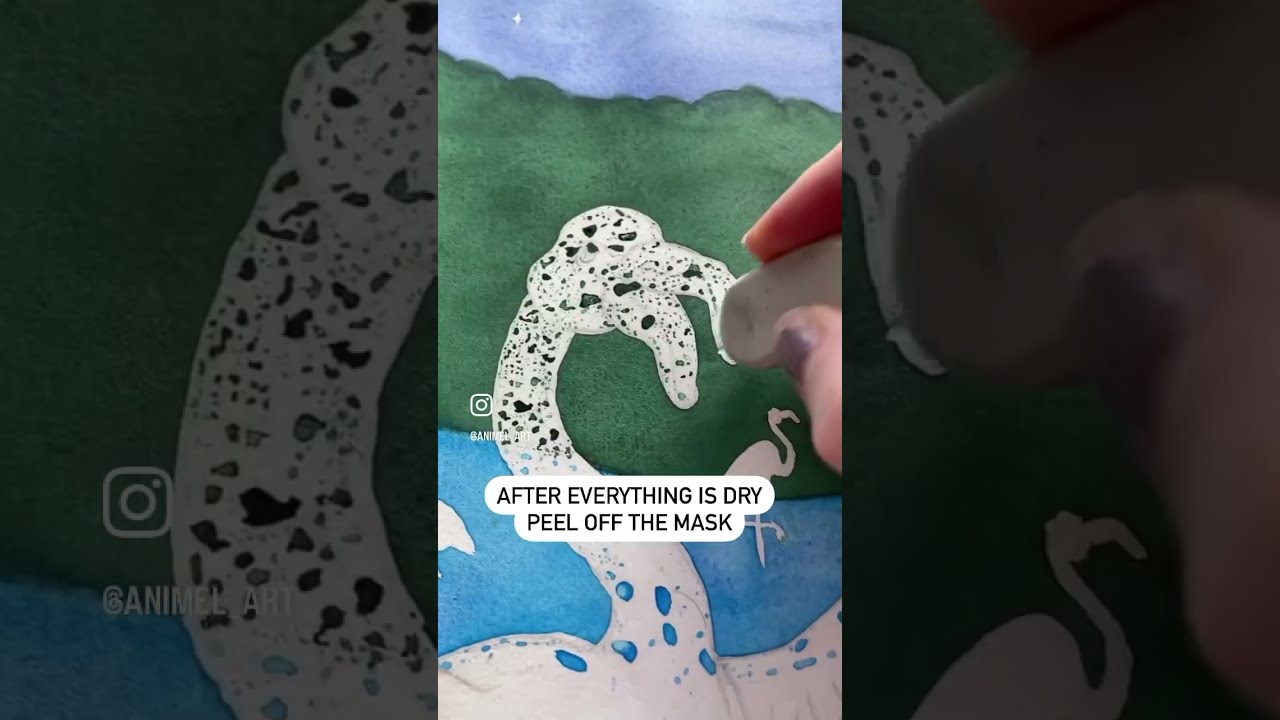 #Howto use Masking Fluid for Watercolour Painting