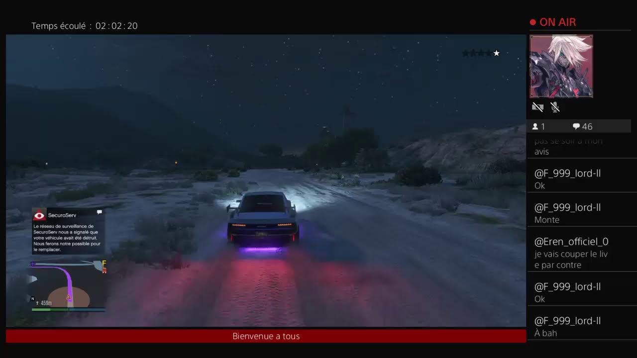 Live chill Gta 5 online PS4/FR